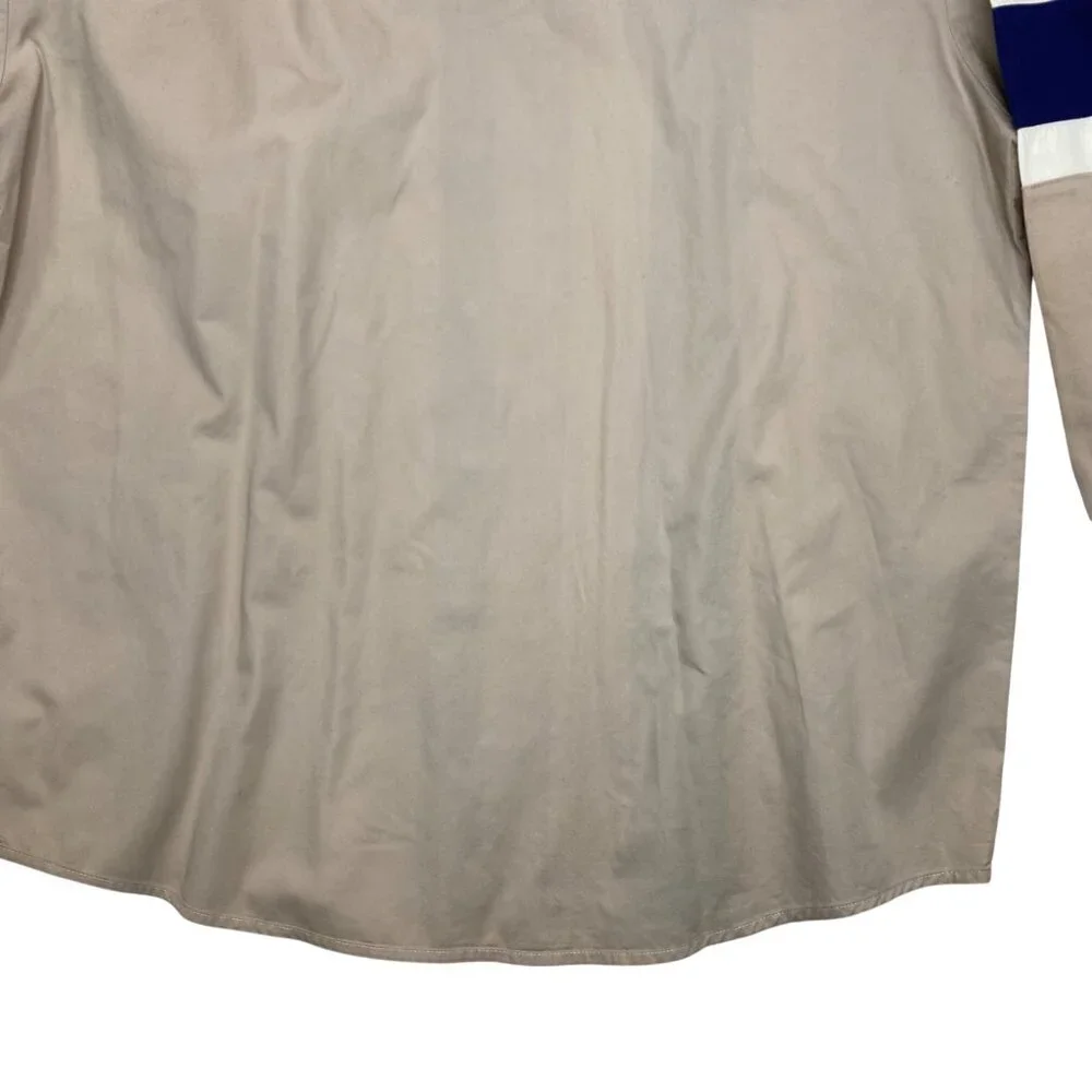 VTG Wrangler Beige/Blue Color block Embroidered southwestern Snap shirt XL - Picture 9 of 9